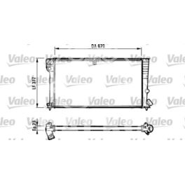 chłodnica Citroen BERLINGO 1,8D/1,9D -10.1998 - francuski oryginał Valeo