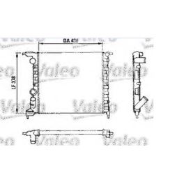 chłodnica CLIO/Renault 19 1,2/1,4 E7F/E6J - francuski oryginał Valeo