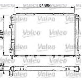 chłodnica MEGANE 1,4-2,0 +/-AC -02/1999 - francuski oryginał Valeo