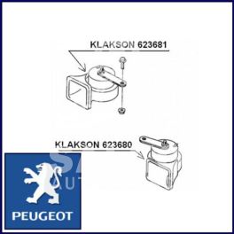 klakson CITROEN/ PEUGEOT (złącze 1pin) 510Hz (oryginał Peugeot)