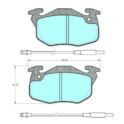 klocki hamulcowe Citroen AX/ C15/ ZX/ Peugeot 106/ 306/ 405 - zamiennik włoski SAMKO