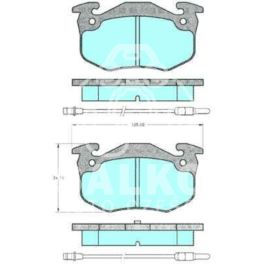 klocki hamulcowe Citroen BX przód system Bendix - zamiennik włoski SAMKO