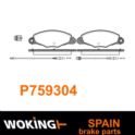 klocki hamulcowe Citroen, Peugeot 99- 2,0HDi BOSCH - zamiennik hiszpański Woking