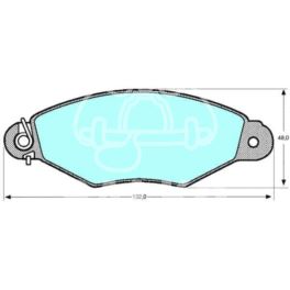 klocki hamulcowe Citroen XSARA/ Renault KANGOO system BOSCH - zamiennik włoski SAMKO