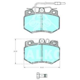 klocki hamulcowe Citroen C15 LUC (205) - zamiennik włoski SAMKO