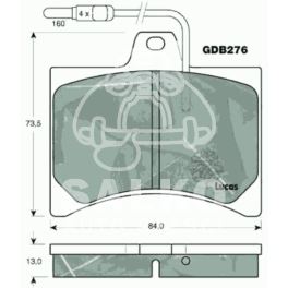 klocki hamulcowe Citroen C15/VISA/P104 CIT (producent niemiecki TRW)