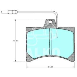 klocki hamulcowe Citroen C15/VISA/P104 CIT - zamiennik włoski SAMKO