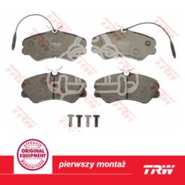 klocki hamulcowe Citroen C25/ Peugeot J5 87- system LUCAS 1,8T (producent niemiecki TRW)