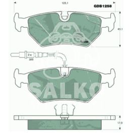 klocki hamulcowe Citroen EVASION/ Peugeot 806 tył system ATE (producent niemiecki TRW)