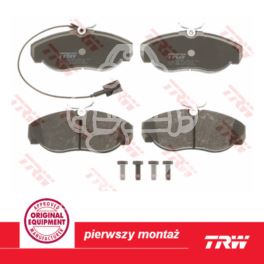 klocki hamulcowe JUMPER/ BOXER system LUCAS ścięte (producent niemiecki TRW)