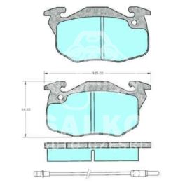 klocki hamulcowe Citroen/ Peugeot/ Renault system Bendix - zamiennik włoski SAMKO