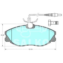 klocki hamulcowe Peugeot 406 (GDB1194) LUC - zamiennik włoski SAMKO