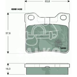 klocki hamulcowe P406/607 tył.ATE (producent niemiecki TRW)