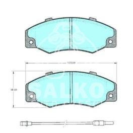 klocki hamulcowe Renault 21 BDX - zamiennik włoski SAMKO