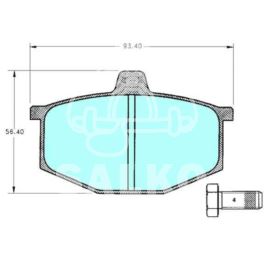 klocki hamulcowe Renault 5 -84 LUC - zamiennik włoski SAMKO