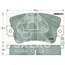 klocki hamulcowe TRAFIC 1-cyl.BDX (PFK66) (producent niemiecki TRW)