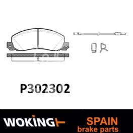 klocki hamulcowe Renault TRAFIC I na zacisk 2-cylindrowy system BENDIX - zamiennik WOKING