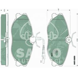 klocki hamulcowe XSARA 2,0i VTS LUC (producent niemiecki TRW)