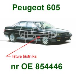 listwa błotnika Peugeot 605 prawy przód (oryginał Peugeot)