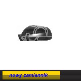 obudowa lusterka Peugeot 307 lewe czarna tekstura - zamiennik