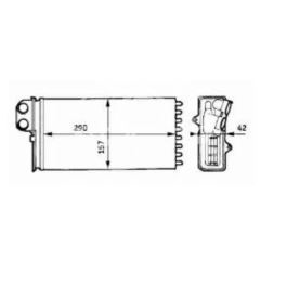 nagrzewnica - wkład Peugeot 605/ Citroen XM - nowy zamiennik