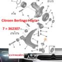 osłona sworznia wahacza Citroen BERLINGO I/ Peugeot PARTNER I blacha 16mm (oryginał Peugeot)