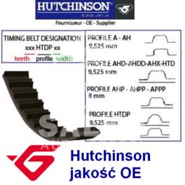 pasek rozrządu Citroen, Peugeot 1,6 XU5 -92 (113) - OEM francuski Hutchinson