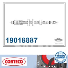 przewód hamulcowy elastyczny Peugeot 605 przód - zamiennik włoski Corteco