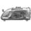 reflektor Renault 19 II lewy H4/man/ele TYC