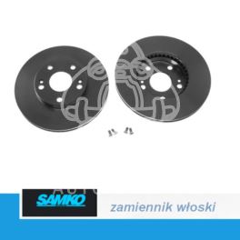 tarcza hamulcowa Renault LAGUNA/ SFRANE 262mm przód wentylowane na 5-śrub - zamiennik włoski SAMKO