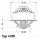 termostat VOLVO 240 - 960 2,0/2,3 - zamiennik niemiecki Wahler