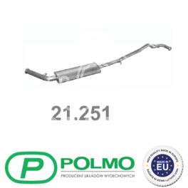 tłumik TRAFIC I 1,9D/2,1D 94- środkowy LWB2800 - zamiennik polski POLMO