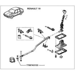 reperaturka wybieraka biegów RENAULT (podkładka wybieraka) - oryginał Renault