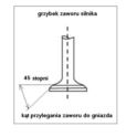 zawór silnika Citroen, Peugeot 1,6 XU51C 45* wydech. 33mm - używany