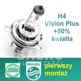 żarówka H4 60/55W 12V VISION PLUS - oryginał holenderski Philips