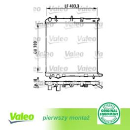 chłodnica Citroen C2/C3 1,1/1,4/1,6 +/-AC - francuski oryginał Valeo