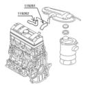 przewód olejowy Citroen, Peugeot 1,0-1,4 TU monowtrysk/gaźnik (oryginał Peugeot)