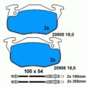 klocki hamulcowe Peugeot 106 system Bendix - niemiecki oryginał ATE