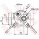 cylinderek hamulcowy Renault 21 -91 prawy CRCI BDX 22,22 (TRW)