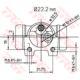 cylinderek hamulcowy Renault 21 /NEVADA lewy LUC 22,22 (TRW)