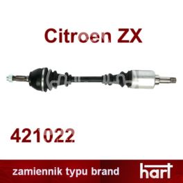 półoś Citroen ZX 1,1/1,4 TU lewa - nowa w zamienniku typu brand Hart