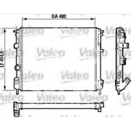 chłodnica Renault CLIO II 1,9D ch.000502- - francuski oryginał Valeo