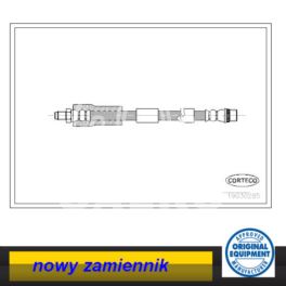 Przewód hamulcowy elastyczny Citroen C4/ Peugeot 307 przód 420mm - zamiennik włoski Corteco