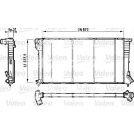 chłodnica Citroen BERLINGO 1,8D/1,9D 09.1998- +AC - francuski oryginał Valeo