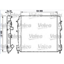 chłodnica KANGOO 1,6-16v/1,9DCi 01- - francuski oryginał Valeo