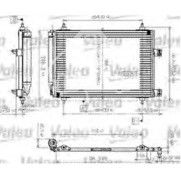 chłodnica klimatyzacji Peugeot 307 1,4HDi/2,0HDi - francuski oryginał Valeo