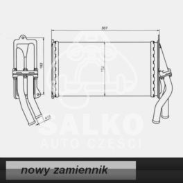 nagrzewnica - wkład Renault 25 wszystkie modele - nowy w zamienniku