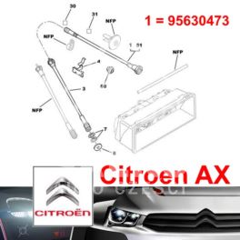 linka szybkościomierza Citroen AX (od licznika) (oryginał Citroen)