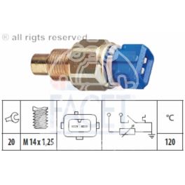 czujnik temperatury wody Citroen, Peugeot TU/XU/ZPJ st/pom 120C - zamiennik włoski EPS