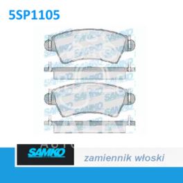 klocki hamulcowe Citroen XSARA/ Peugeot 206 przód system BOSCH - zamiennik włoski SAMKO